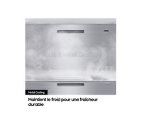 Samsung Series 9 Réfrigérateur Bespoke AI Family Hub -Américain- Carbone- 614L - RS90F66BEFEF- Classe E
