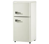 Réfrigérateur Avec Compartiment Congélateur De 22L, Combiné Réfrigérateur-Congélateur 60L, Hauteur De 86,8Cm, Largeur De 45,5Cm, Double Porte, 102Kwh/An, 7 Réglages De Température,White