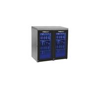 Réfrigérateur Bar Gauche avec 2 Portes Battantes en Verre, 90+90 Bouteilles - Virtus - 2Battante 920x500x875mm