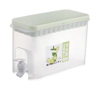 Réfrigérateur Bouilloire à eau froide avec robinet Ménage Grande Capacité Cola Jus Boisson Baril d'eau froide Bouilloire Fruits Thé Tonneau Vert sapin clair