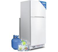 Réfrigérateur classique-220 V/Gaz-SMAD-185L(46+129)-Réfrigérateur et congélateur-Porte réversible-Blanc