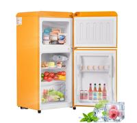 Réfrigérateur Classique Rétro Jaune Premium 60l (22l Congélo) 86.8x45.5cm 2 Portes Led -27°c/13°c 102kwh/an E