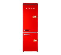 Réfrigérateur combi Evvo F55 Retro (Rouge)