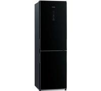Réfrigérateur combiné 60 cm 330l no-frost inox Hitachi R-BGX411PRU0-GBK - noir