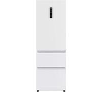 Haier 3D 60 Series 5 HTW5618ENPW - Frigorífico Combi, WIFI, Botellero, Función Super Cooling Super Freezing, 360L, My Zone, Cajón Humidity Zone, Total NoFrost, An 60cm, Motor Inverter, Luz LED, Blanco