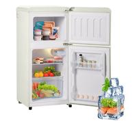 Réfrigérateur combiné - 60L - LED tapis antidérapants - réfrigérant R600A pour protéger l'ozonosphère - blanc