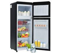 Réfrigérateur combiné - 92L - LED tapis antidérapants - réfrigérant R600A pour protéger l'ozonosphère - noir