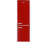 Réfrigérateur combiné AMICA AR8242R Rouge - Classe énergétique A - Volume 244 L - Eclairage LED