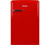 Réfrigérateur combiné Amica Retro AR1112R - table top - 55x61.5x86 cm (lxpxh) - 108 litres - classe E - rouge