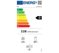 Réfrigérateur combiné blanc - TCL - 409 L - 189 cm - Sans givre - Froid ventilé - Connect