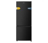 Cecotec Réfrigérateur combinés Bolero CoolMarket Combi 205 DF Black. 117L, 169x54cm, Defrost, Classe E, Fast Cooling.