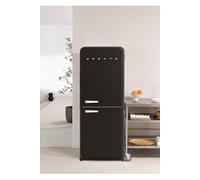 CREATE Réfrigérateur combiné FRIDGE RETRO COMBI 401L – style rétro No Frost, silencieux, noir