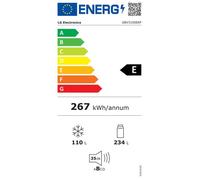 Réfrigérateur combiné encastrable - LG - 344 L - No Frost - Froid ventilé multi-air flow - LINEAR Cooling