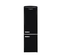 FrigeluX Réfrigérateur Combiné Retro Vintage Noir 244L CB255RND