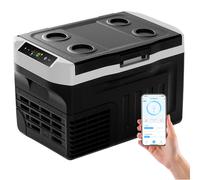 Réfrigérateur compresseur polyvalent de 21 L pour les déplacements : contrôlé par application, 12 V/240 V, plage de température -20°C ° C à 20 ° C, efficacité énergétique 18L