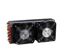 Réfrigérateur Condenseur Radiateur Avec Ventilateur Petit Refroidi Par Air Refroidi Par Eau Général Tube De Cuivre À Ailettes Congélateur Dissipateur Thermique(B-1)