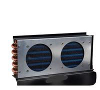 Réfrigérateur Condenseur Radiateur Avec Ventilateur Petit Refroidi Par Air Refroidi Par Eau Général Tube De Cuivre À Ailettes Congélateur Dissipateur Thermique(A)