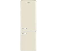 Réfrigérateur-congélateur Amica Retro AR8242C - congélateur bas - 55x61.5x181 cm (lxpxh) - 244 litres - classe E - crème