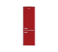Réfrigérateur-congélateur Amica Retro AR8242R - congélateur bas - 55x61.5x181 cm (lxpxh) - 244 litres - classe E - rouge