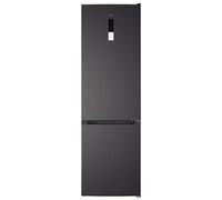 CHIQ Réfrigérateur congélateur bas FBM351NEI42 351L (257 + 94) Froid ventilé, No Frost, Acier inoxydable, portes réversibles, A++, 39 db, 12 ans de garantie sur le compresseur Gris anthracite