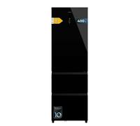 Réfrigérateur-congélateur - Bolero - CoolMarket Combi FD 400 - Verre Noir - Total NoFrost - Classe E