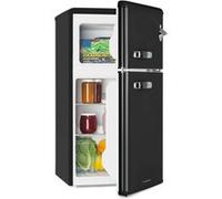 Klarstein Irene Combiné Réfrigérateur-congélateur 85 litres design rétro Noir