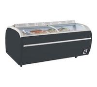 Réfrigérateur congélateur de supermarché gris TWIN 220A CF