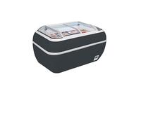 Réfrigérateur congélateur de supermarché gris TWIN HEAD A CF