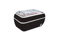 Réfrigérateur congélateur de supermarché noir TWIN HEAD B CF