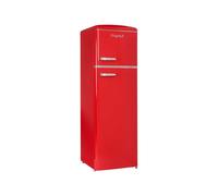 Réfrigérateur-congélateur Frigelux Retro Vintage RFDP246RRA++ - congélateur haut - 55x57.5x166.5 cm (lxpxh) - 246 litres - classe E - rouge