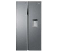 Réfrigérateur-congélateur Haier HSR3918EWPG - side-by-side avec distributeur d'eau - 90.8x64.7x177.5 cm (lxpxh) - 521 litres - classe E - argent
