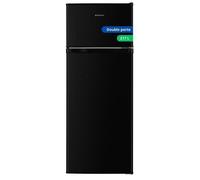 GEDTECH Refrigerateur congelateur haut - GE217DPBL Black - capacité 217L - Classe E