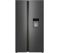 Réfrigérateur-congélateur TCL RP631SSE0 - côte à côte avec distributeur d'eau - 92x73.5x176.8 cm (lxpxh) - 631 litres - classe E - Argent foncé