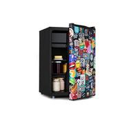 Klarstein Obsidian 44,5cm 72L Mini Frigo Design Stickerbomb E