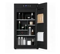 Réfrigérateur De Beauté Encastrable avec Porte Miroir, 32L Panneau Tactile