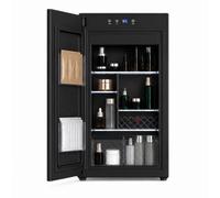 Réfrigérateur De Beauté Encastrable avec Porte Miroir, 32L Panneau Tactile