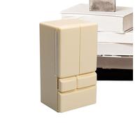 Réfrigérateur de cuisine miniature - Meubles de maison de poupée à double porte, jouets à échelle jouet de cuisine, cadeau d'anniversaire d'enfant cadeau de Noël | Modèle détaillé à une échelle douze