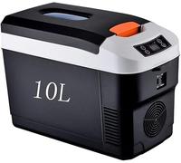 Réfrigérateur de voiture, glacière électrique, congélateur de 10 L, mini réfrigérateur de voyage portable 12 V 220 V, chaud/froid, adapté pour les chauffeurs de camion, le camping, les pique