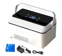 Réfrigérateur de voiture, mini-réfrigérateur à insuline portable avec poignée, réfrigérateur à température constante pour médicaments, pour voyage, bureau, 2 piles