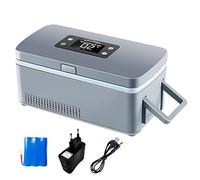 Réfrigérateur de voiture, mini réfrigérateur à médicaments, glacière portable USB pour médicaments, maintien au frais entre 2 et 8 °C, avec poignée, système d'alarme et écran LED, pour voitu