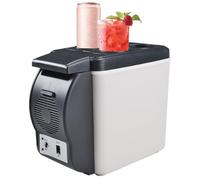 Réfrigérateur De Voiture Portable 12 V - Glacière Électrique 6 L, Pour Boissons, Aliments, Avec Fonction De Refroidissement Et De Maintien Au Chaud, Pour Camping, Voyages En Voiture 25,5 X 17 X 30 Cm
