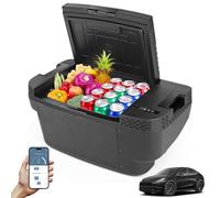 Réfrigérateur de voiture pour Tesla Model Y, 37 QT (35 L) - 15,6 °C ~ 20 °C - Réfrigérateur de voiture 12 V pour coffre Tesla Model Y Congélateur portable pour le camping, les voyages en voiture, la