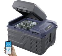 Réfrigérateur de voiture VEVOR, réfrigérateur de voiture 12 volts, congélateur portable de 12 litres à zone unique, plage réglable de -4℉ à 68℉, 12/24 V DC et 100-240 V AC-refroidisseur à compresseur