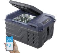 Réfrigérateur de voiture VEVOR, réfrigérateur de voiture 12 volts, congélateur portable de 9 litres à zone unique, plage réglable de -4℉ à 68℉, 12/24 V DC et 100-240 V AC-refroidisseur à compresseur p