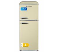 Réfrigérateur double-porte vintage GEDTECH GDPV215CR - Couleur crme - Capacit 215L