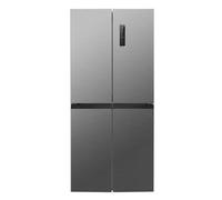 Bomann, Réfrigérateur et Congélateur 362L Inox KG7358-Inox, Capacité 173L, Réfrigérateur 121L, Congélateur 52L, Éclairage LED, Contrôle Température, Alarme Ouverture, Dimensions 142,5x49,5x56 cm