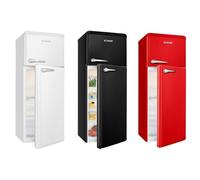 Bomann DTR 353 réfrigérateur-congélateur Autoportante 208 L E Noir, Argent