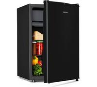 Klarstein Obsidian - réfrigérateur, volume : 72 litres, noir à l'intérieur et à l'extérieur, 7 niveaux de refroidissement, bac à légumes, niveau sonore : 42 dB, noir