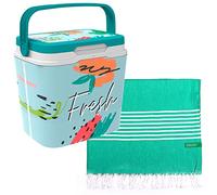 Réfrigérateur Life Story 29 litres fruits frais + Hamman 80x165cm 170gsm 100% coton vert