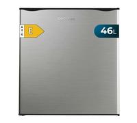 Cecotec Petit Réfrigérateur Mini Bar 46L GrandCooler 20000 SilentCompress Inox E. Hauteur 48,7 cm, Largeur 48 cm, Basse Consommation, Porte Réversible, Fonctionnement Cyclique, Inox.